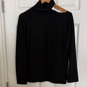Renee C. Classic Black Turtleneck Sweater